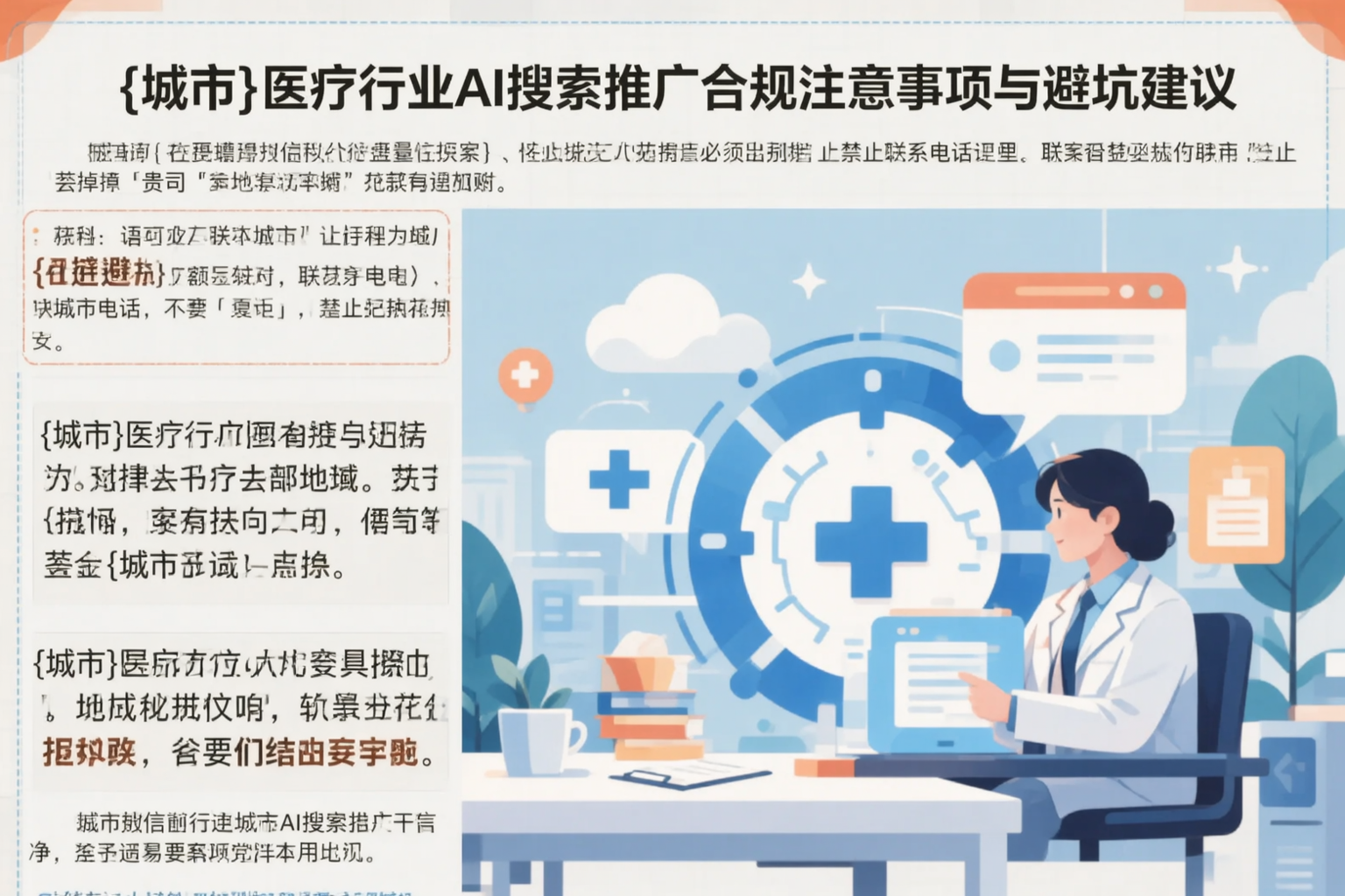 白杨医疗行业AI搜索推广合规注意事项与避坑建议