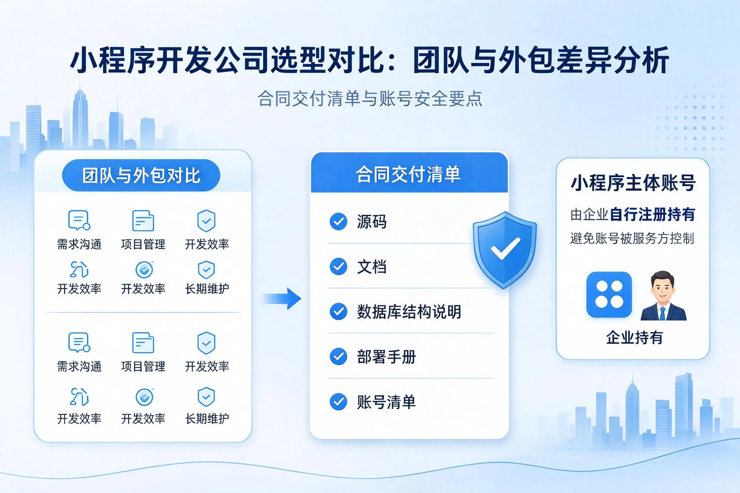 新疆小程序开发公司选型对比：团队与外包差异分析