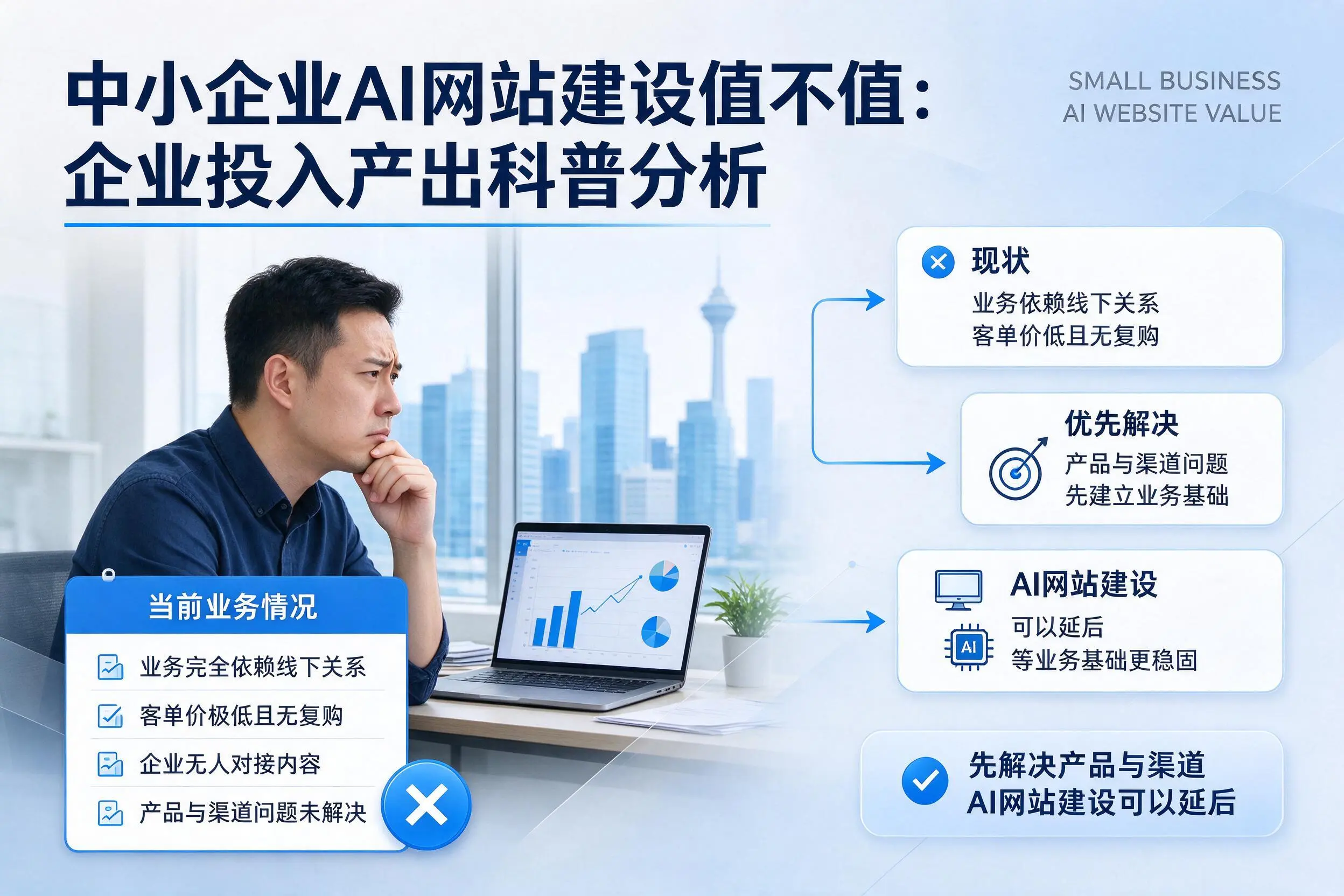 中小企业AI网站建设值不值：新疆企业投入产出科普分析
