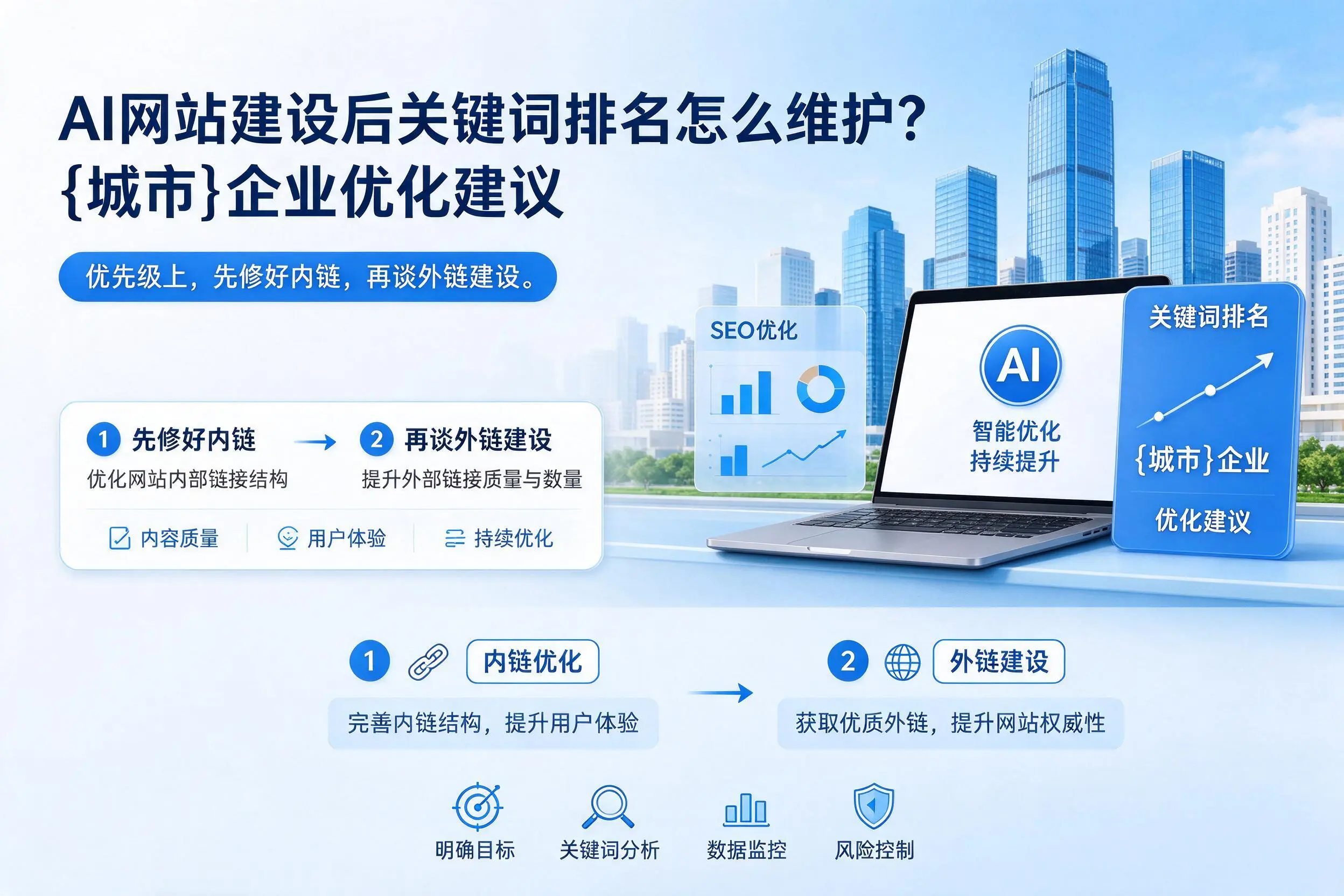 AI网站建设后关键词排名怎么维护？新疆企业优化建议