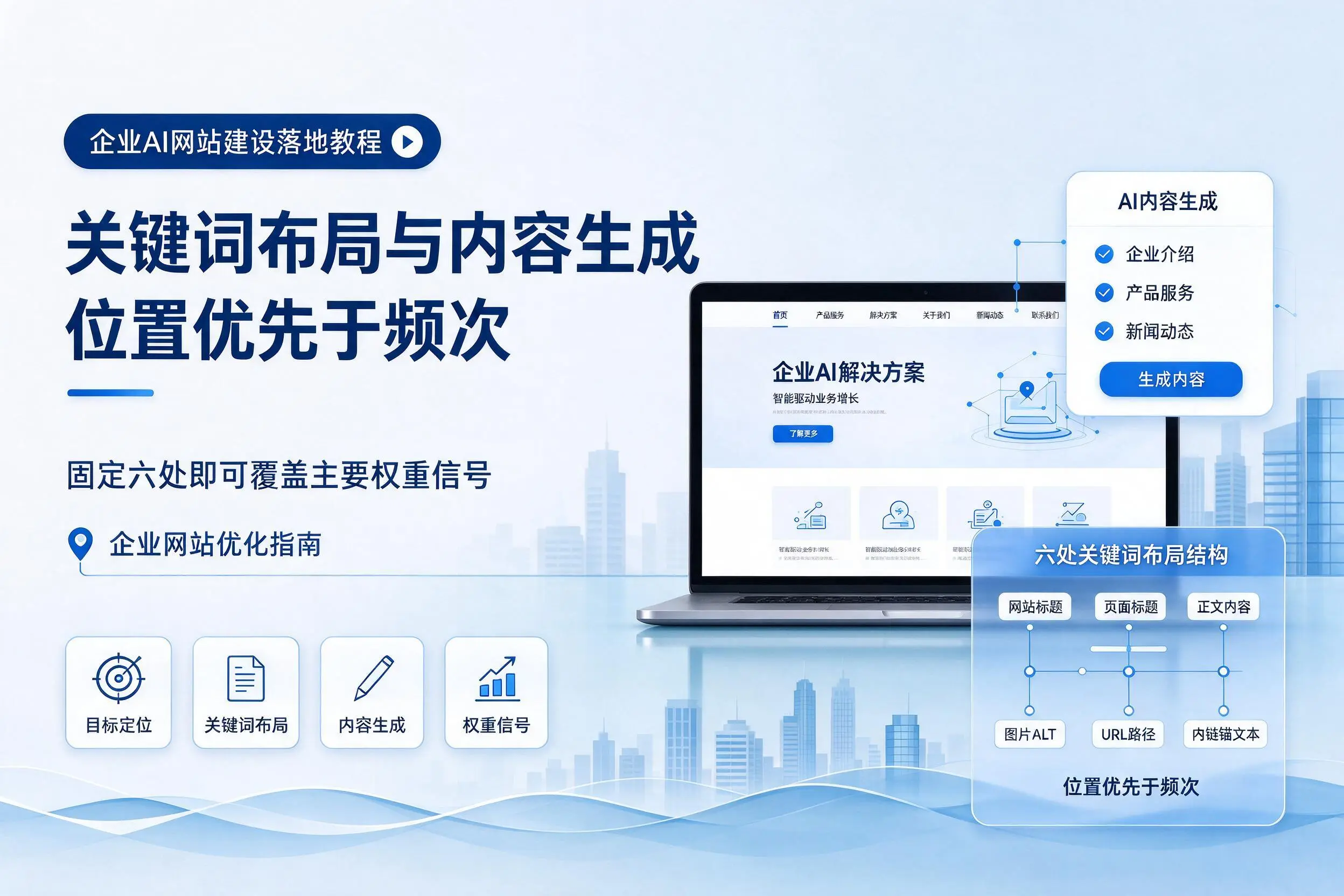 新疆企业AI网站建设落地教程：关键词布局与内容生成